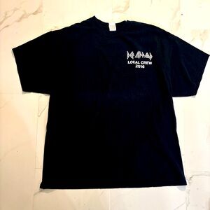 2016 Def Leppard Local Crew Shirt, Size XL